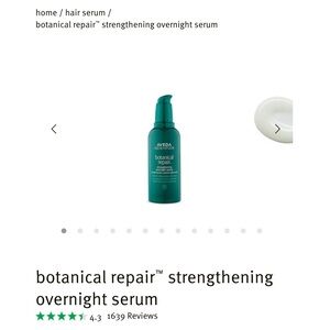 Aveda Botanical Repair Strengthening Overnight Serum, BNIB